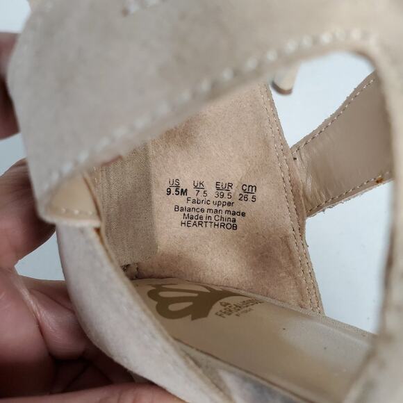 Fergalicious Heartthrob Faux Suede Gladiator Strappy Lace Up Sandals - Picture 7 of 12